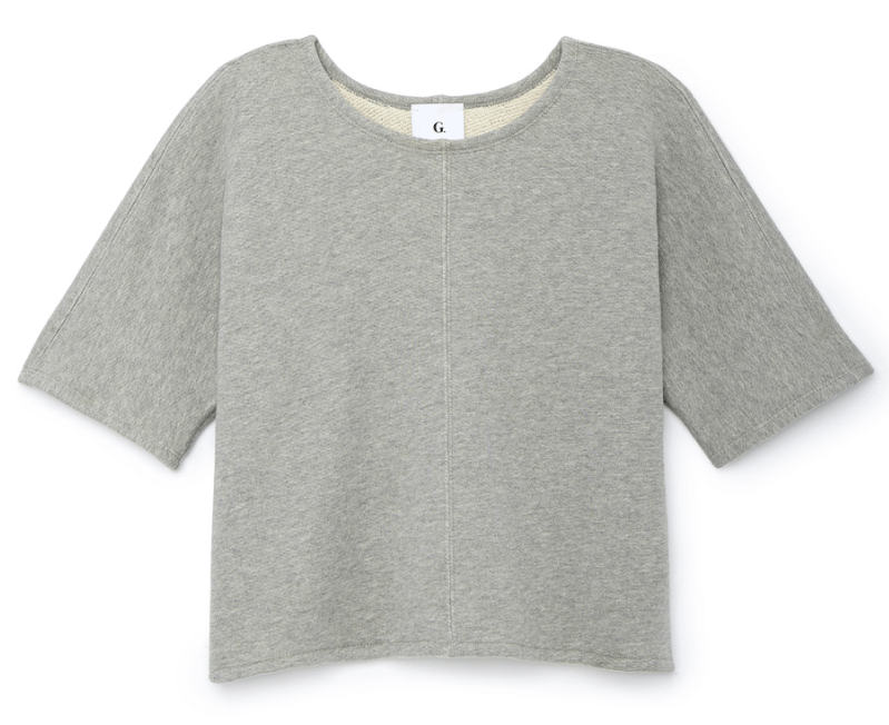  G. Sport Cropped Tunnel-Sleeve Top