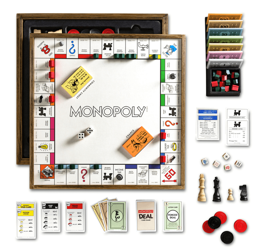 Monopoly Deluxe Vintage 5-in-1 Edition