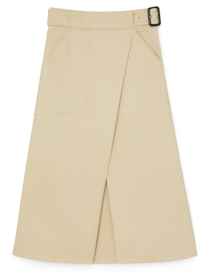 G. Label hall cotton wrap skirt