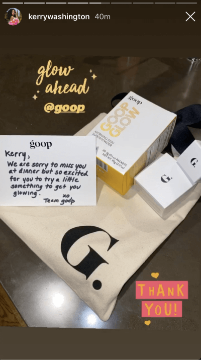 goopglow product and tote