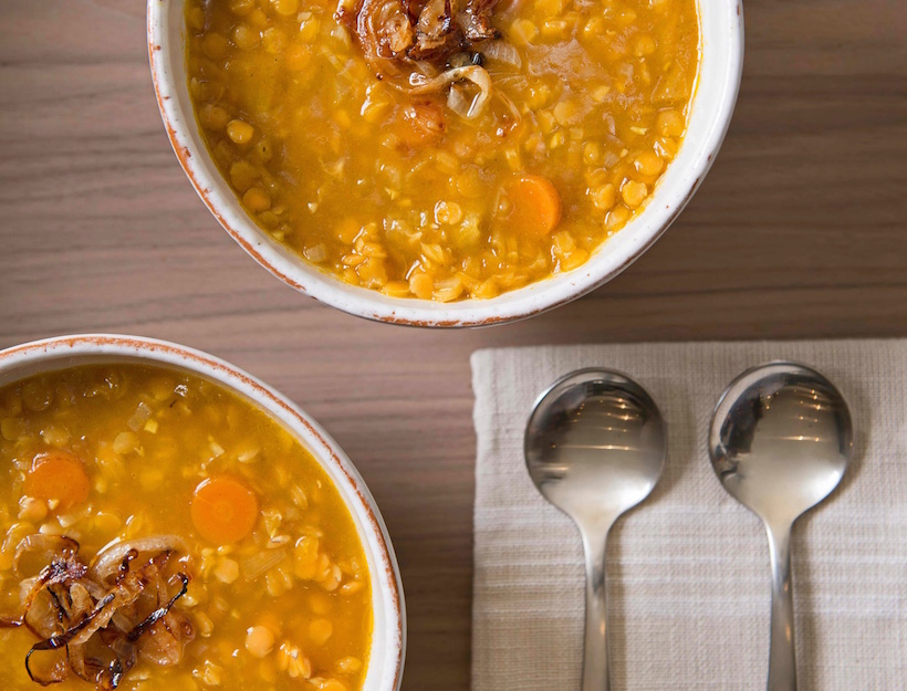 Red Lentil and Caramelized Onion Soup