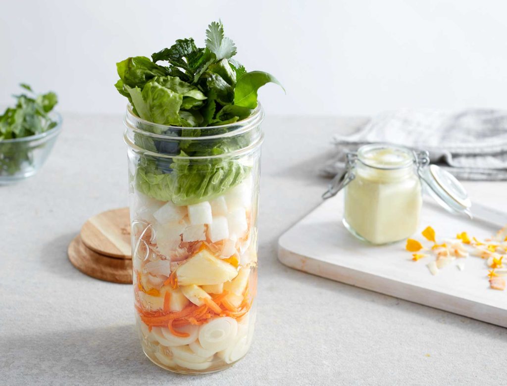 Tropical Chop with Macadamia Lime Dressing