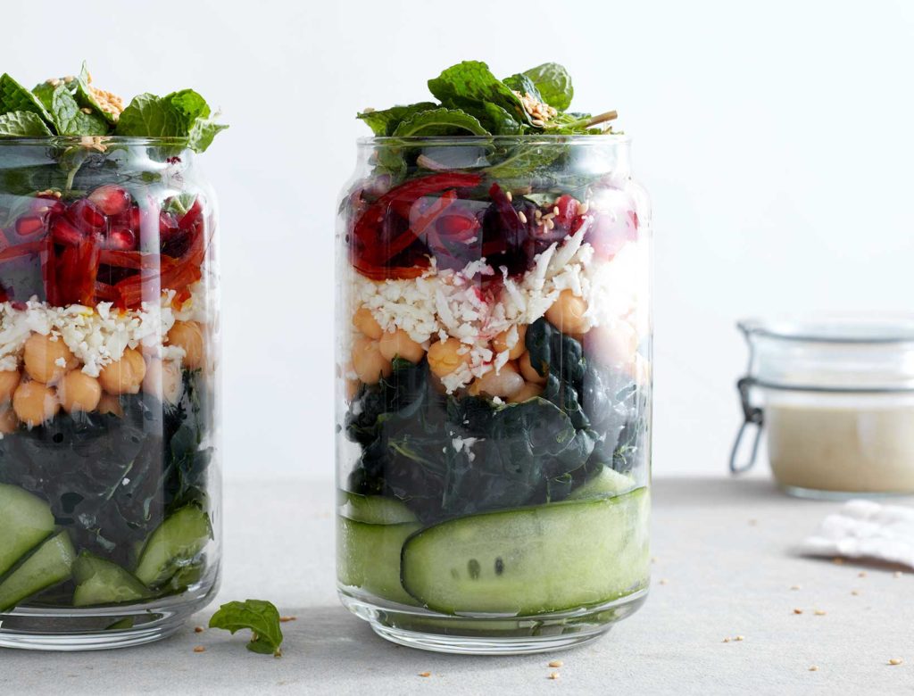 Kale Salad with Tahini Dressing