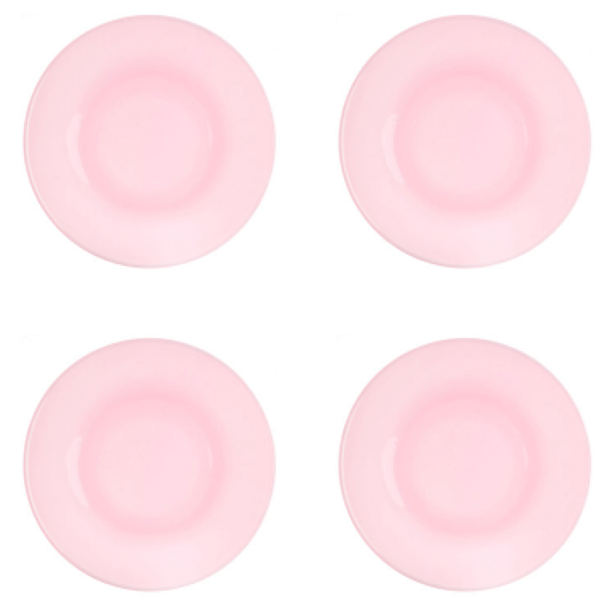 Mosser Glass Pink Glass Dessert Plates