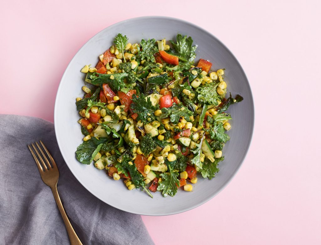 Grilled Veggie Salad with Chermoula