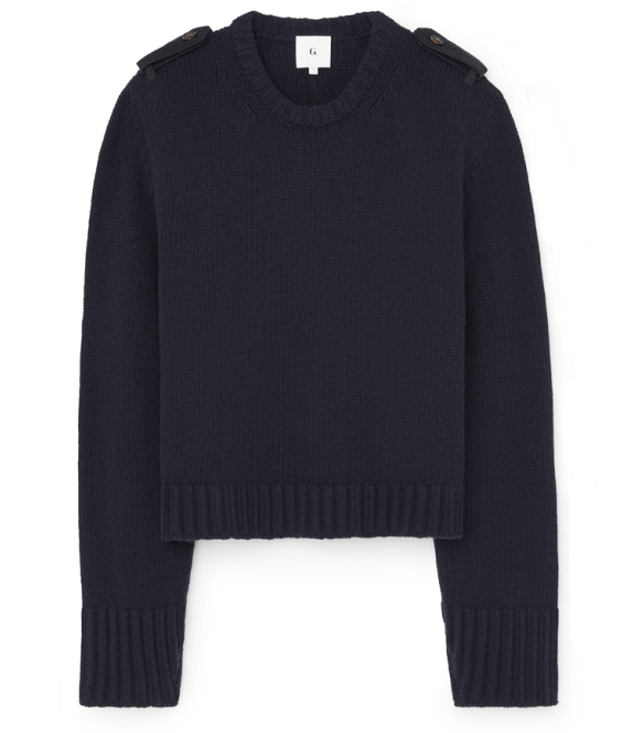 G. Label Thomas Sweater with Epaulets