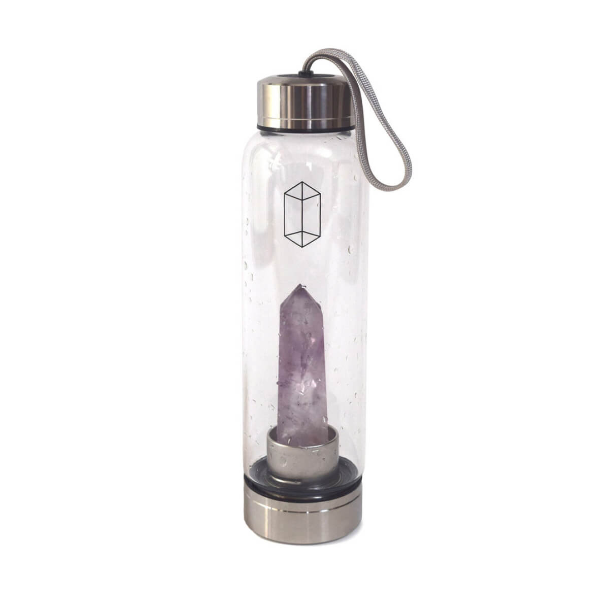 Glacce Amethyst Crystal-Infused Water Bottle