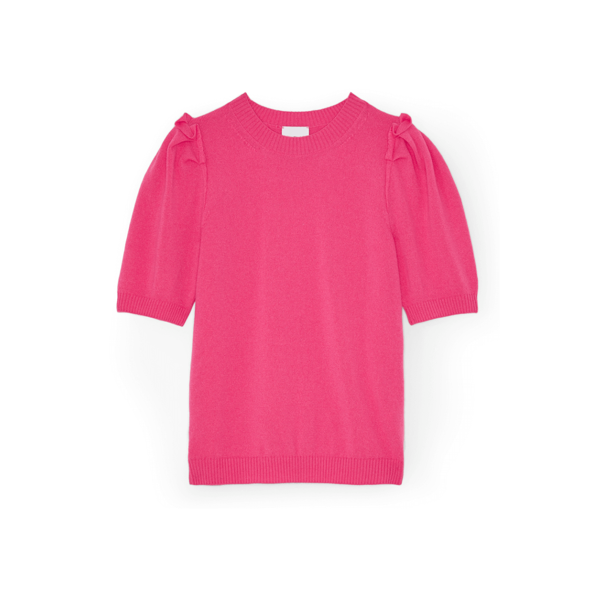 G. Label SHELBY SHORT-SLEEVE PUFF SWEATER