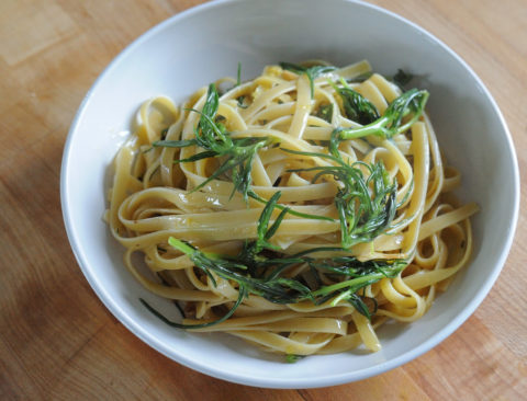 Lemony Agretti Pasta