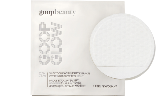 goop Beauty GOOPGLOW 5% Glycolic Acid Overnight Glow Peel Light