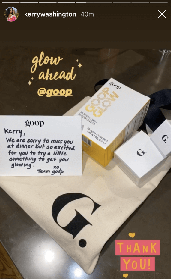 goopglow product and tote
