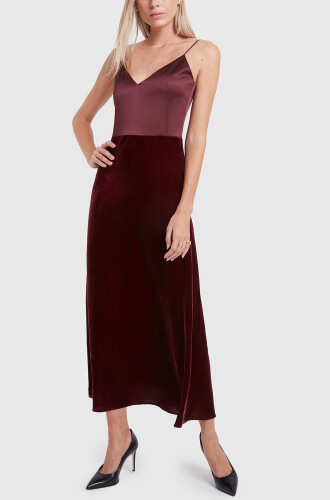 g. label burgundy dress