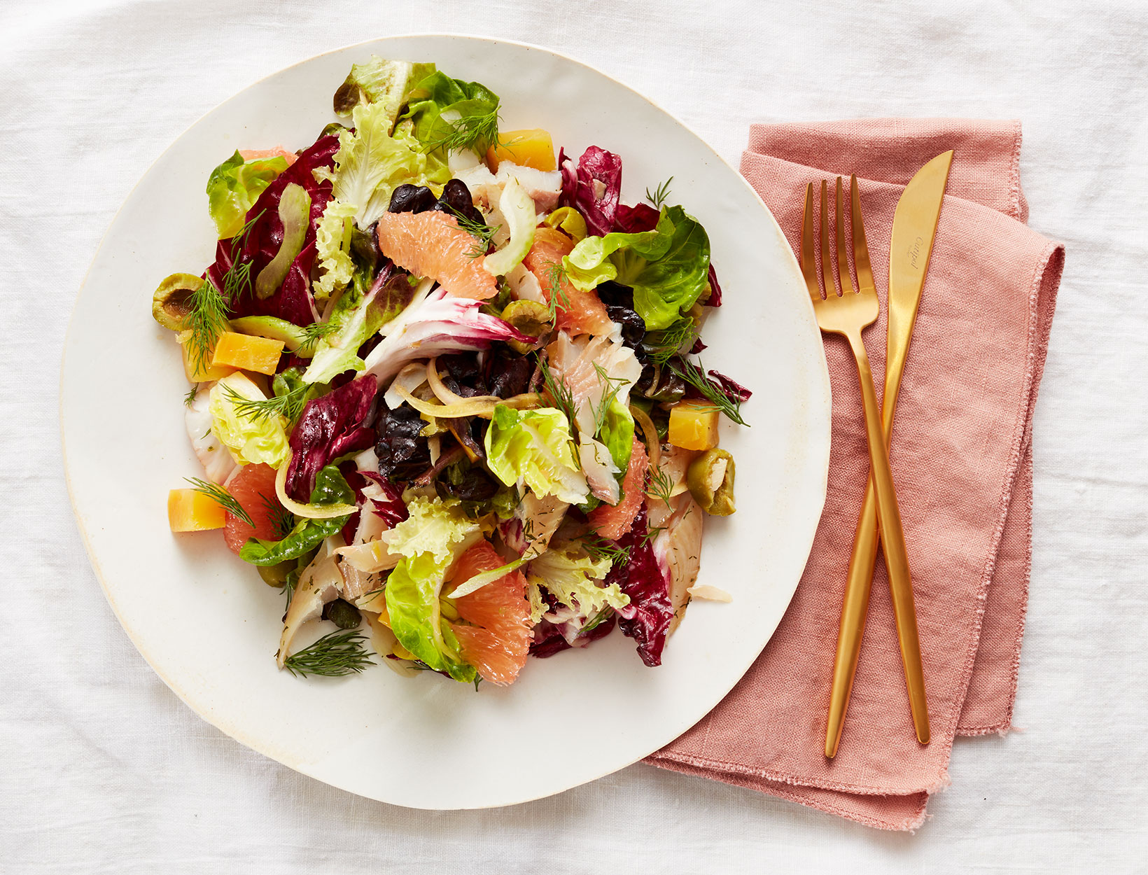 Smoked Trout Salad with Grapefruit and Beets Recipe goop