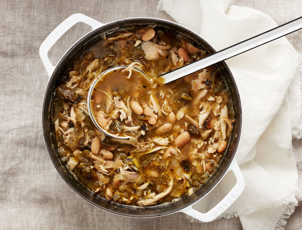 Green Chili Stew with Chicken and White Beans