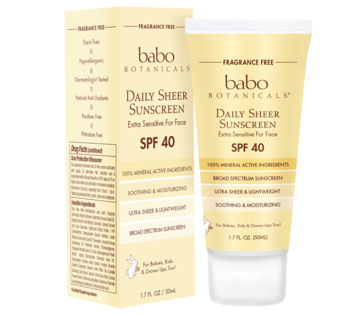 Daily Sheer Facial Sunscreen SPF 40