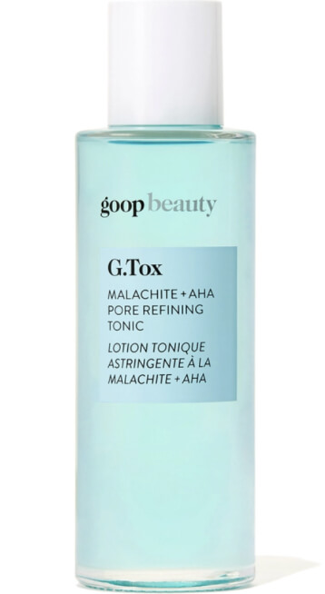 goop Beauty G.Tox Malachite + AHA Pore Refining Tonic