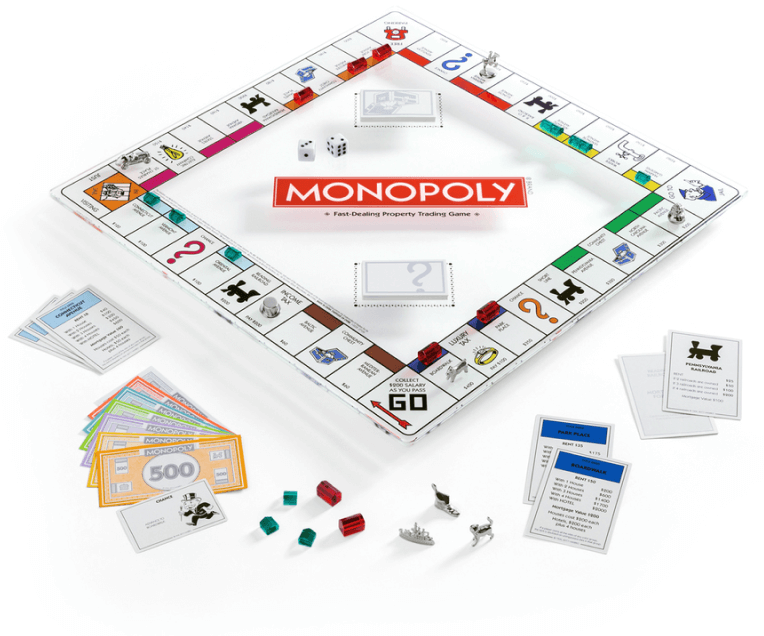 WS Game Company MONOPOLY GLASS EDITION
