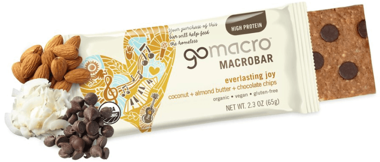 GoMacro Coconut + Almond Butter + Chocolate Chip Macrobar