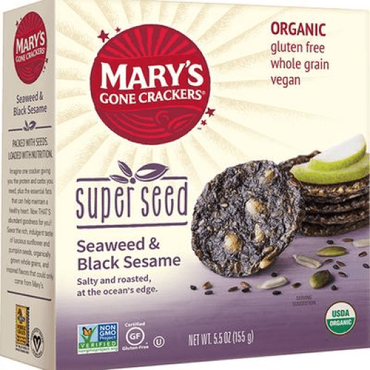 Mary’s Gone Crackers Seaweed + Black Sesame