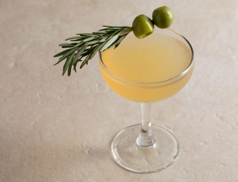 Dirty MartiNO with Rosemary