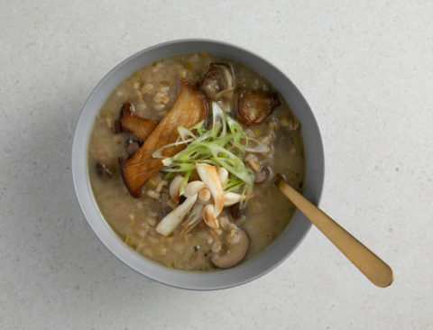 Mushroom Miso Barley Stew