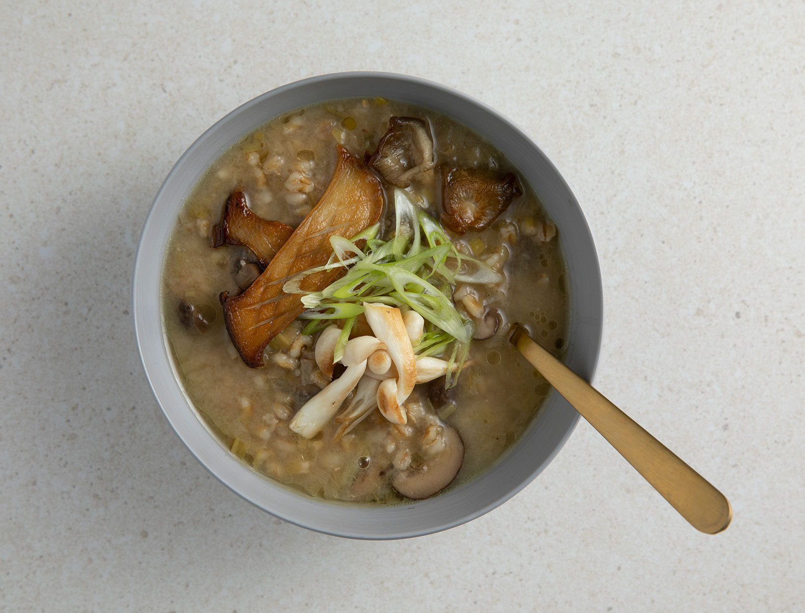 Mushroom Miso Barley Stew