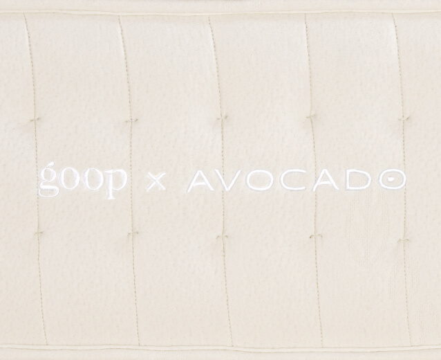 goop x avocado mattress detail image