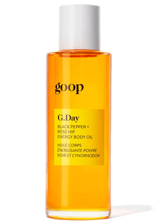 goop Beauty G.Day Black Pepper + Rose Hip Energy Body Oil