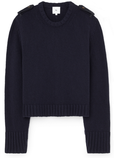 G. Label Thomas sweater with epaulets