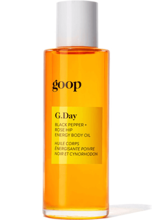 goop Beauty G.Day Black Pepper + Rose Hip Energy Body Oil