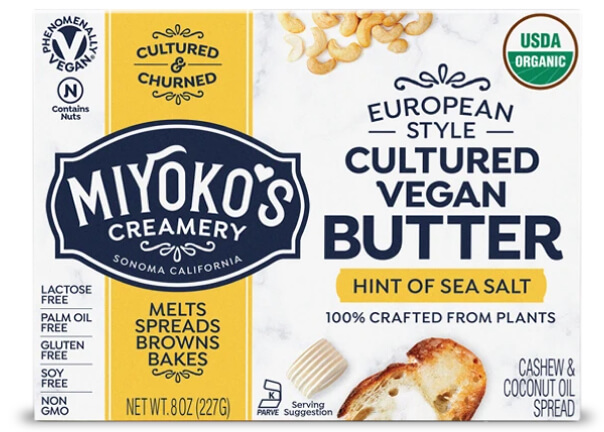Miyoko’s cultured vegan butter