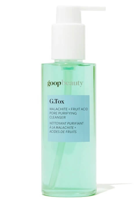 goop Beauty G.Tox pore cleanser from malachite + fruit acids
