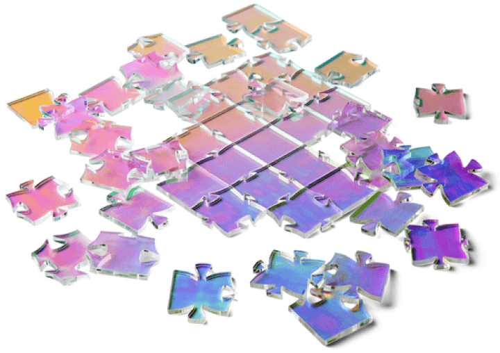 Waves Puzzle WAVES IRIDESCENT PUZZLE goop, $40