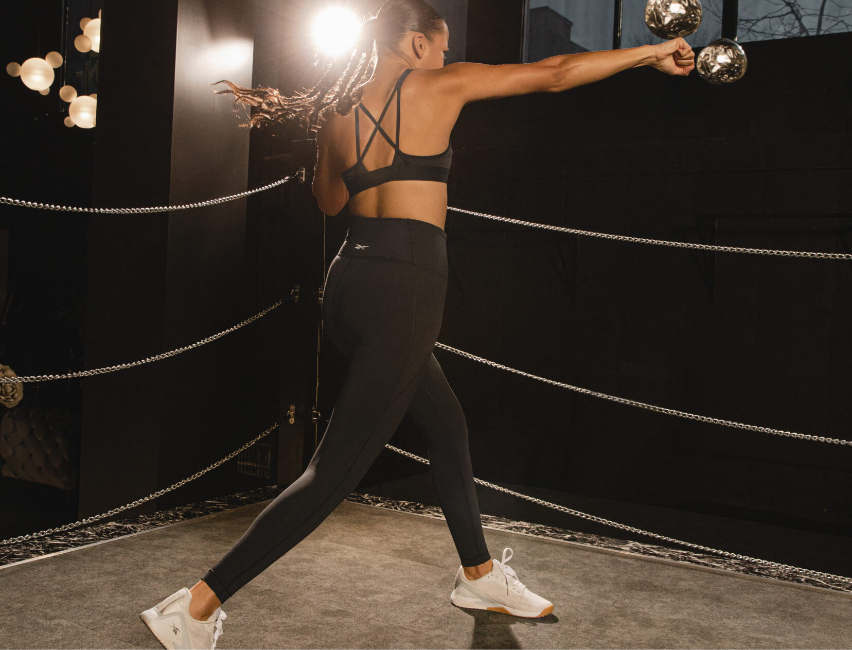 woman in boxing ring