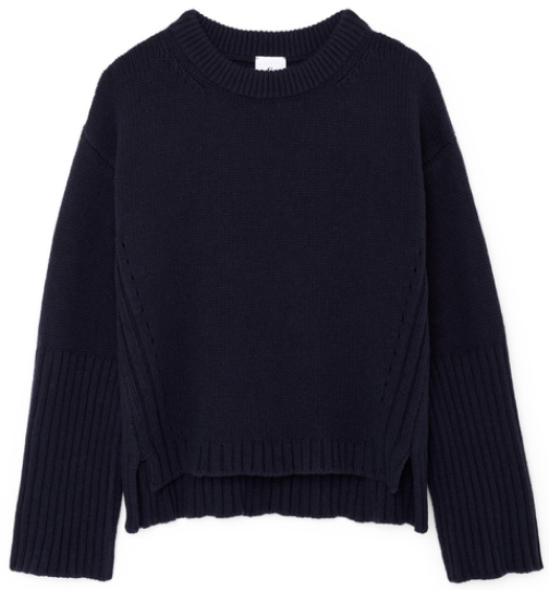 G. Label van nice high-cuff crewneck sweater