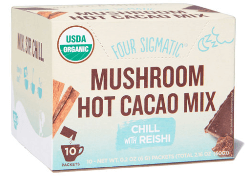 Four Sigmatic Mushroom Hot Cacao Mix with Reishi goop, $20