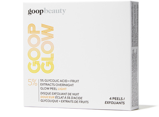 goop Beauty GOOPGLOW 5% Glycolic Acid Overnight Glow Peel Light - 4-Pack