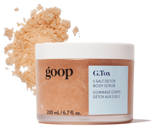 goop Beauty G.Tox 5 Salt Detox Body Scrub, goop, $40