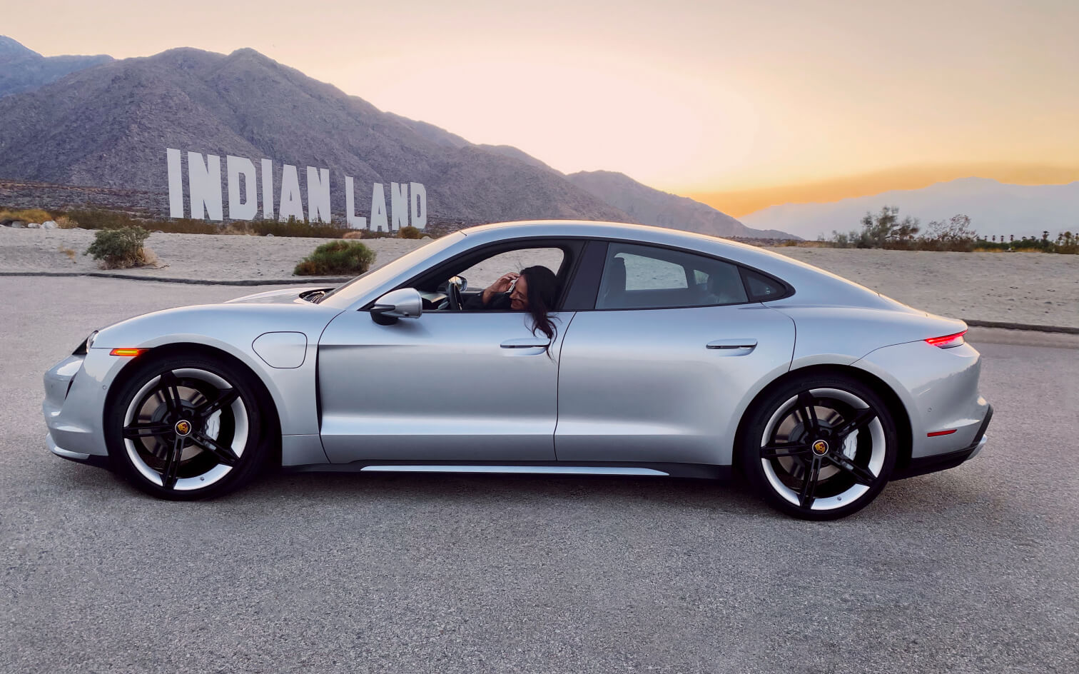 renee rupcich in a porsche