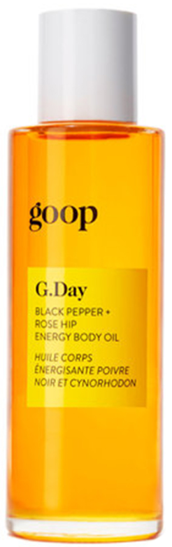 goop Beauty G.Day Black Pepper + Rose Hip Energy Body Oil