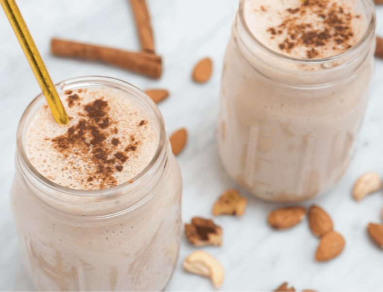 Horchata shake made from almond milk
