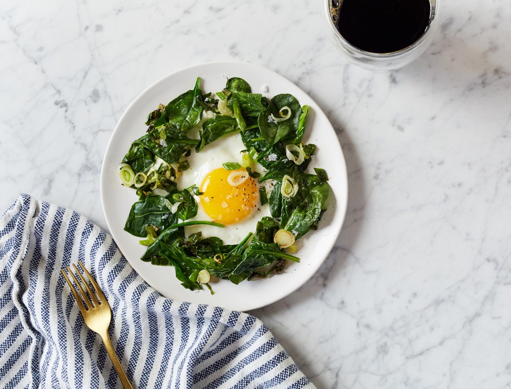 One-Pan Egg and Greens