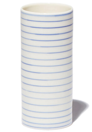 Anne Black Stripe Narrow Vase, Medium
