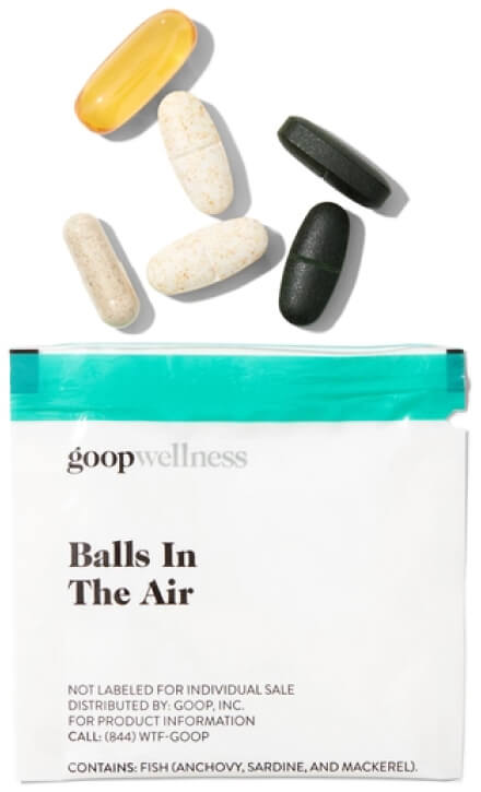 Wellness goop balls in the air