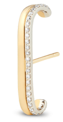 G. Label Fiene yellow gold and pavé ear cuff