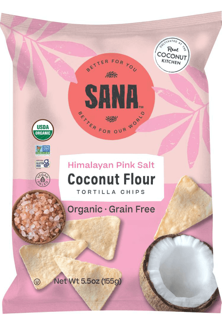 Sana Coconut Flour Tortilla Chips Himalayan Sea Salt