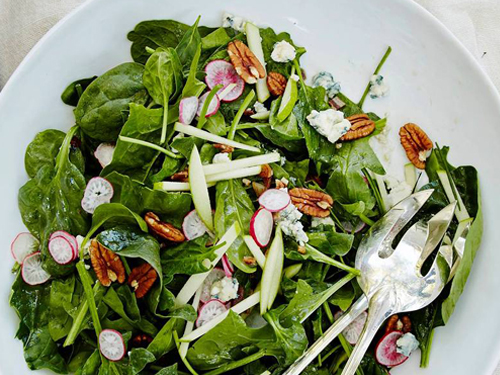 Spinach Salad with Bourbon Vinaigrette