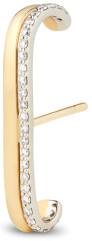G. Label Fiene Yellow gold and pavé ear cuff goop, $650