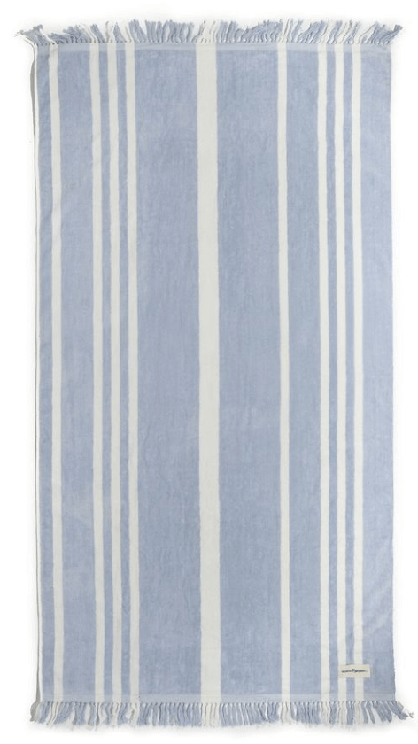 Business & Pleasure Co. The Beach Towel successful  Vintage Blue Stripe, goop, $69