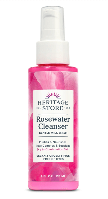 Heritage Store Rosewater Cleanser, $12
